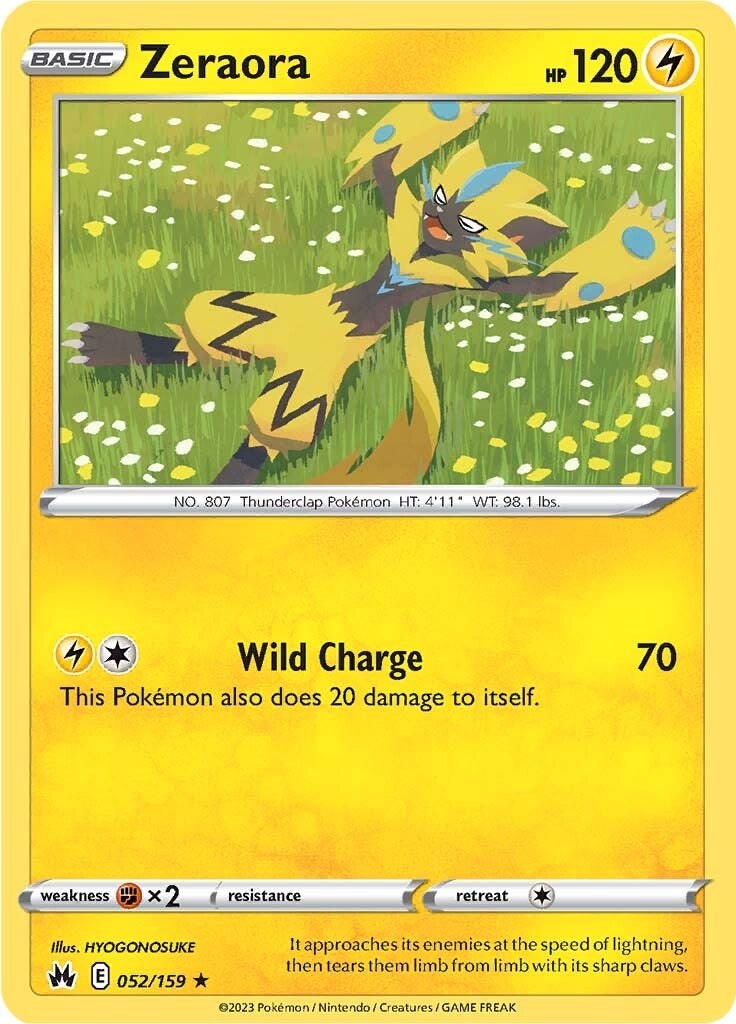 Zeraora (052/159) [Sword & Shield: Crown Zenith] | Infinity Cards & Collectibles