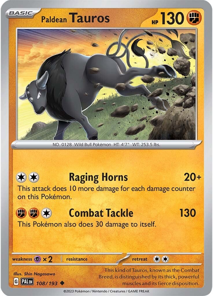 Paldean Tauros (108/193) [Scarlet & Violet: Paldea Evolved] | Infinity Cards & Collectibles