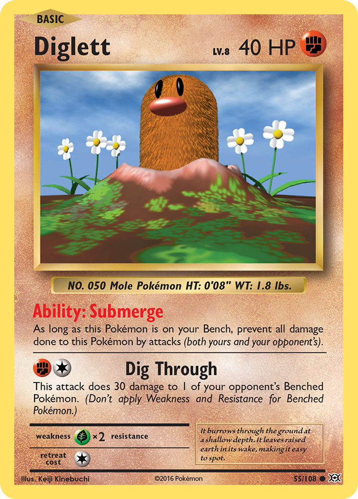 Diglett (55/108) [XY: Evolutions] | Infinity Cards & Collectibles
