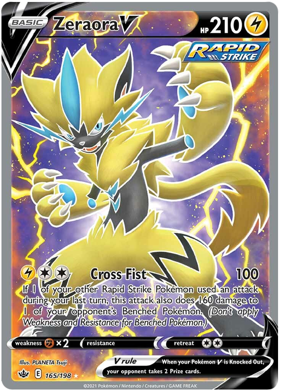Zeraora V (165/198) [Sword & Shield: Chilling Reign] | Infinity Cards & Collectibles