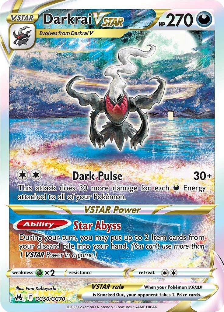 Darkrai VSTAR (GG50/GG70) [Sword & Shield: Crown Zenith] | Infinity Cards & Collectibles