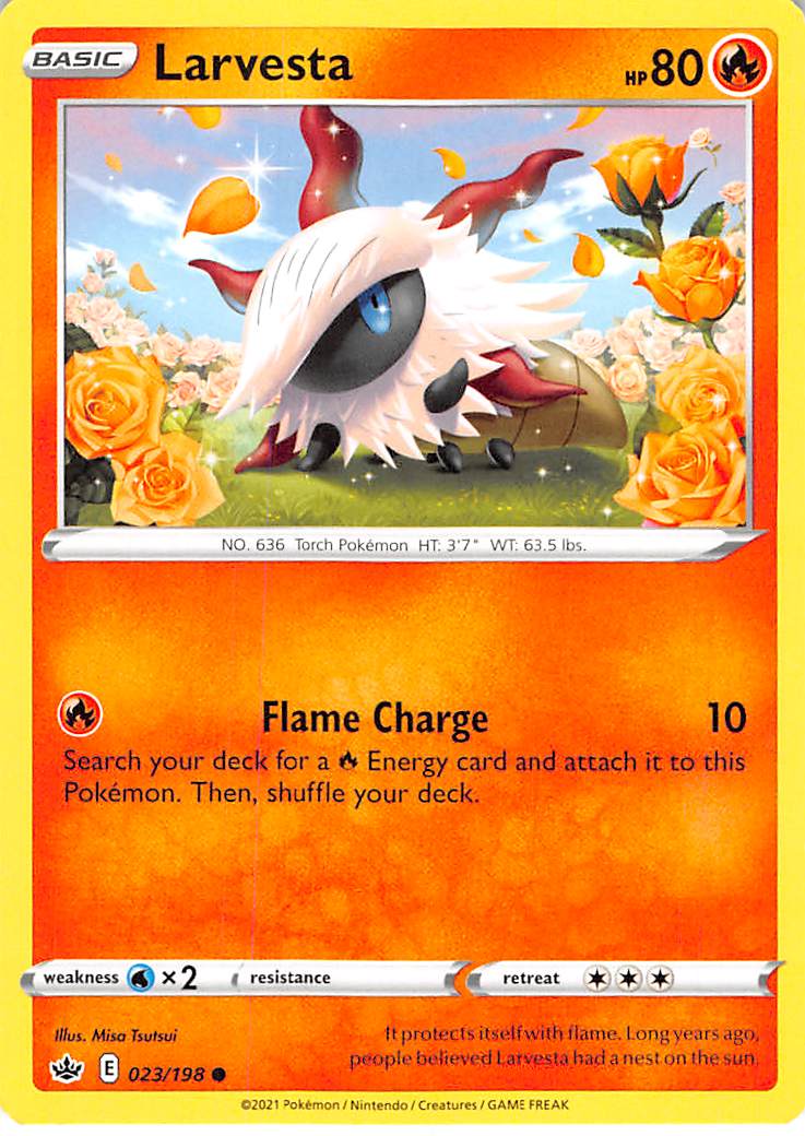 Larvesta (023/198) [Sword & Shield: Chilling Reign] | Infinity Cards & Collectibles