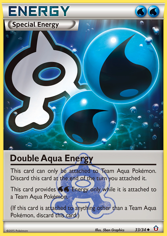 Double Aqua Energy (33/34) [XY: Double Crisis] | Infinity Cards & Collectibles