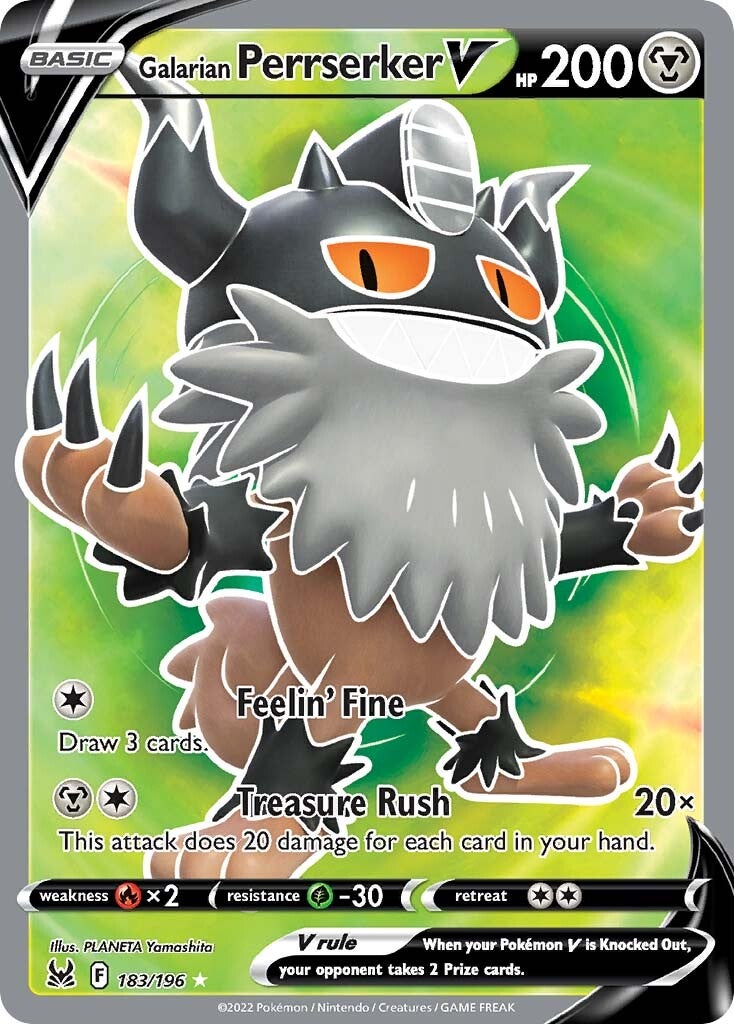 Galarian Perrserker V (183/196) [Sword & Shield: Lost Origin] | Infinity Cards & Collectibles