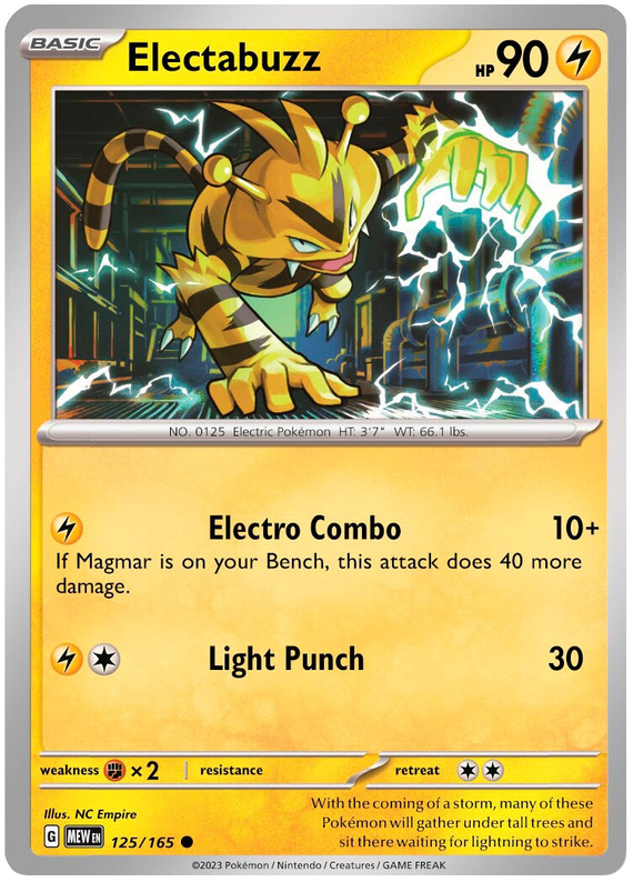 Electabuzz (125/165) [Scarlet & Violet 151] | Infinity Cards & Collectibles