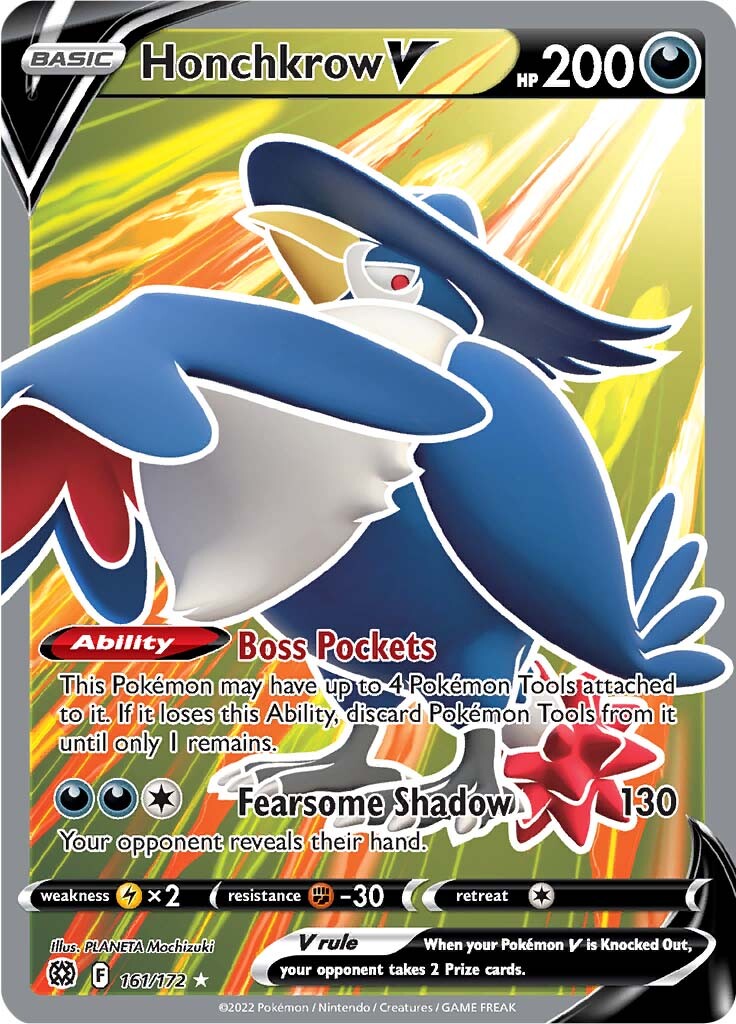 Honchkrow V (161/172) [Sword & Shield: Brilliant Stars] | Infinity Cards & Collectibles