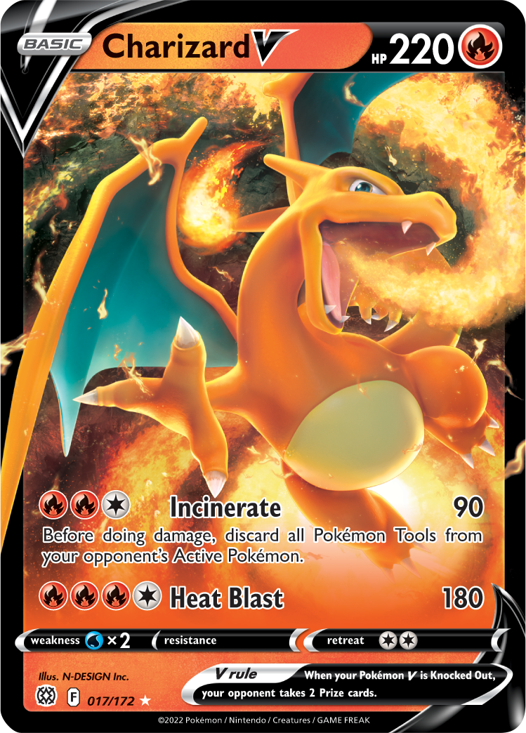 Charizard V (017/172) [Sword & Shield: Brilliant Stars] | Infinity Cards & Collectibles