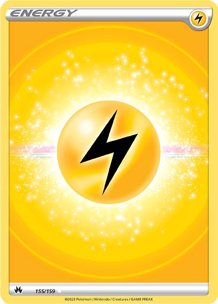 Lightning Energy (155/159) (Texture Full Art) [Sword & Shield: Crown Zenith] | Infinity Cards & Collectibles