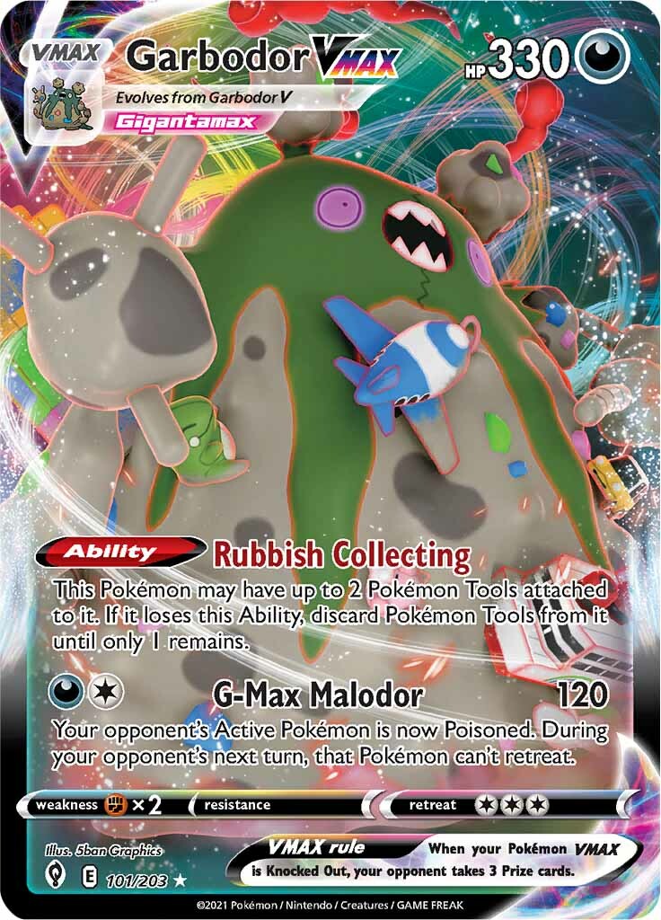 Garbodor VMAX (101/203) [Sword & Shield: Evolving Skies] | Infinity Cards & Collectibles