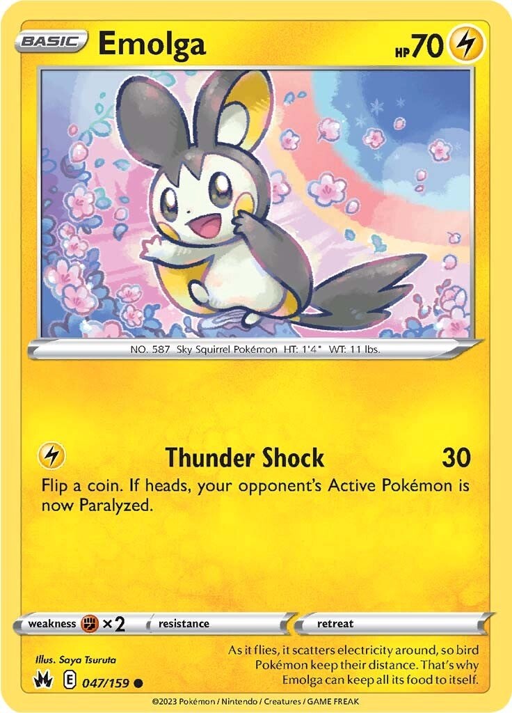 Emolga (047/159) [Sword & Shield: Crown Zenith] | Infinity Cards & Collectibles
