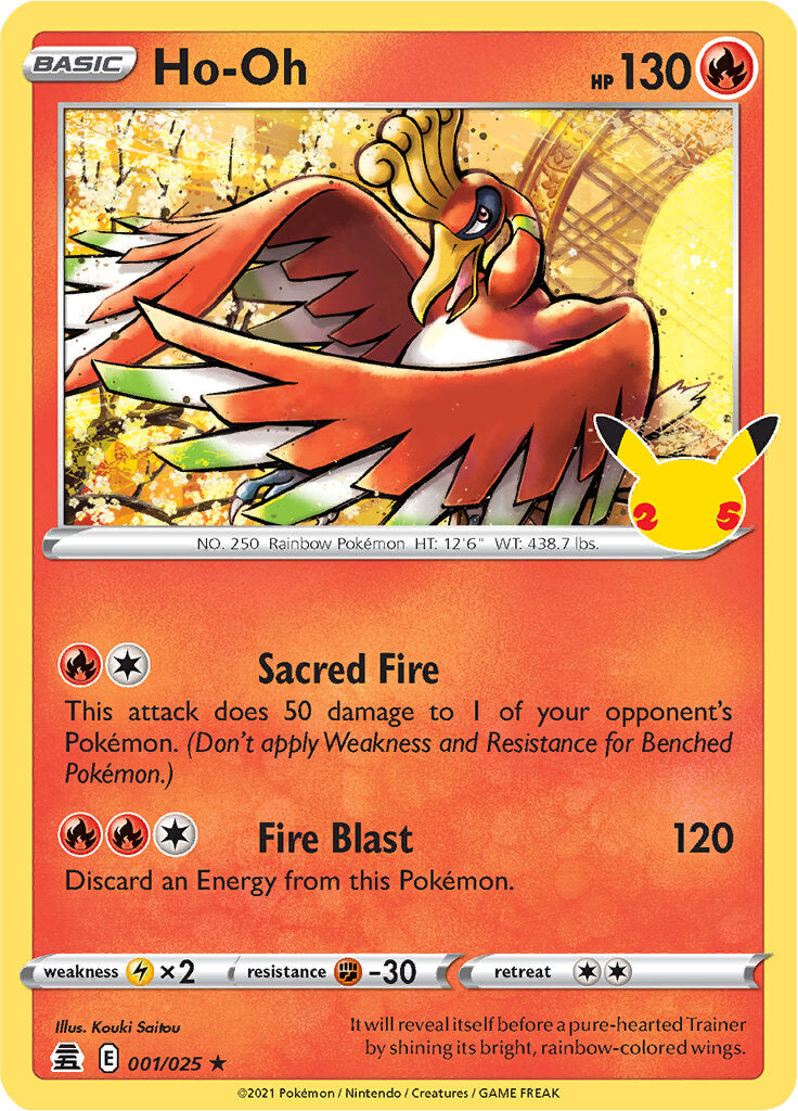 Ho-oh (001/025) [Celebrations: 25th Anniversary] | Infinity Cards & Collectibles
