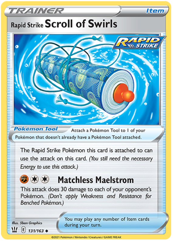 Rapid Strike Scroll of Swirls (131/163) [Sword & Shield: Battle Styles] | Infinity Cards & Collectibles