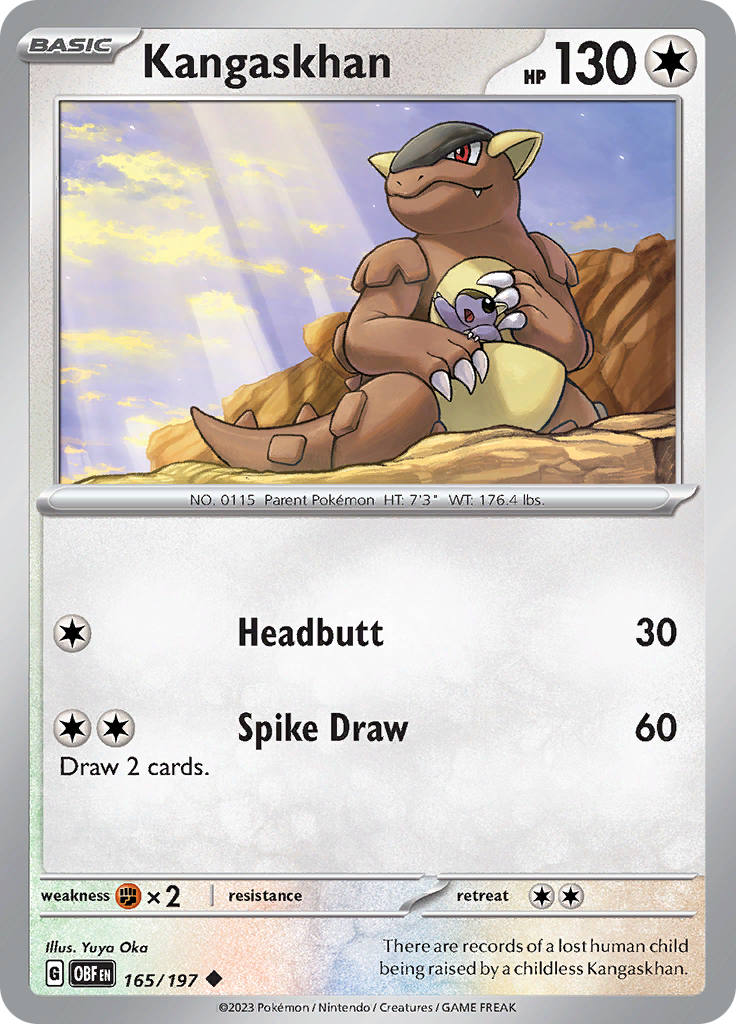 Kangaskhan (165/197) [Scarlet & Violet: Obsidian Flames] | Infinity Cards & Collectibles