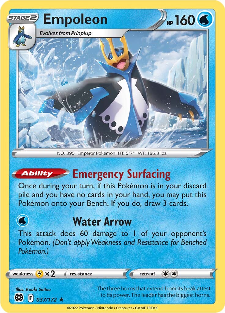 Empoleon (037/172) [Sword & Shield: Brilliant Stars] | Infinity Cards & Collectibles