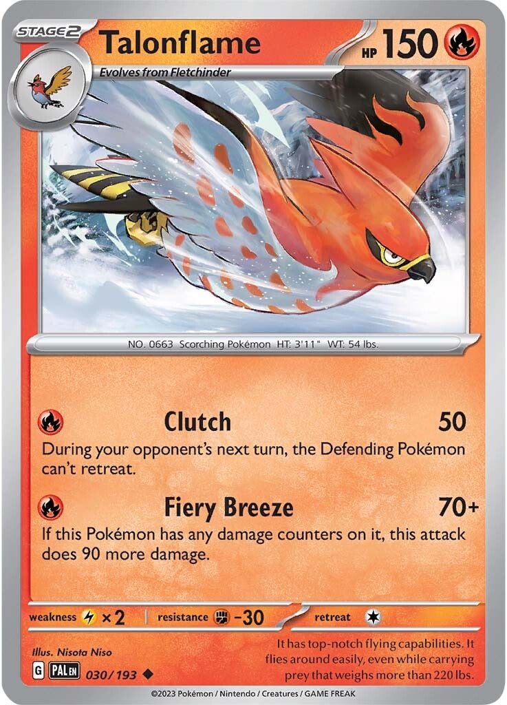 Talonflame (030/193) [Scarlet & Violet: Paldea Evolved] | Infinity Cards & Collectibles