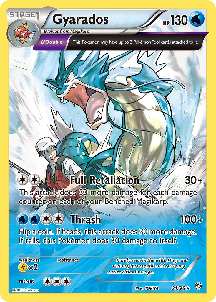 Gyarados (21/98) (Cosmos Holo) (Theme Deck Exclusive) [XY: Ancient Origins] | Infinity Cards & Collectibles