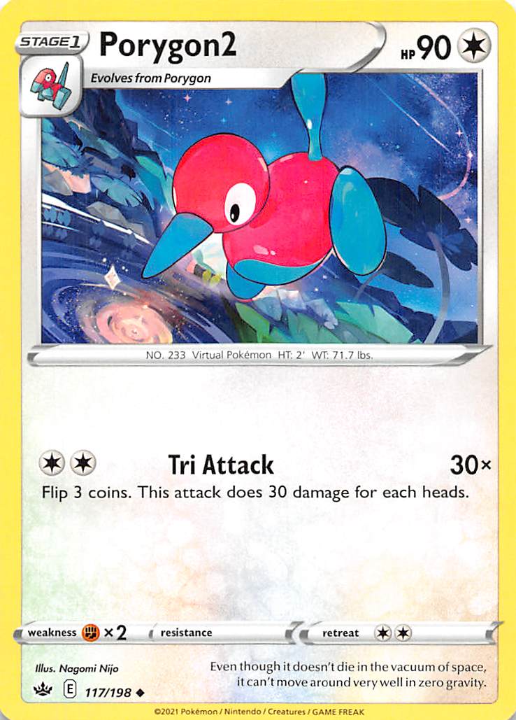 Porygon2 (117/198) [Sword & Shield: Chilling Reign] | Infinity Cards & Collectibles