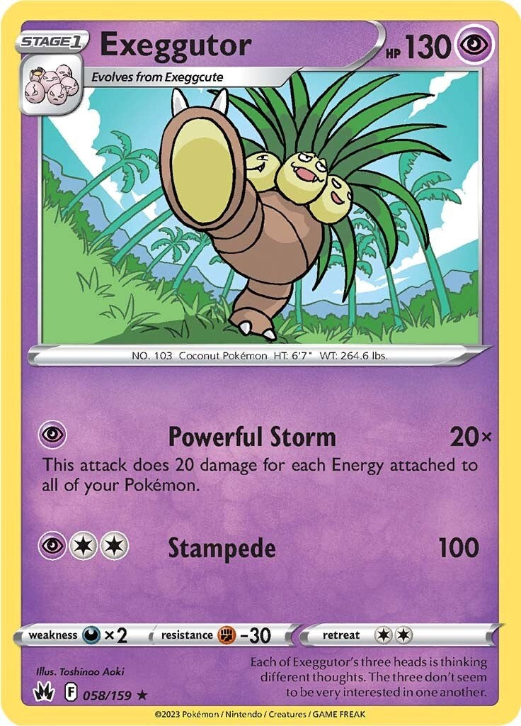 Exeggutor (058/159) [Sword & Shield: Crown Zenith] | Infinity Cards & Collectibles