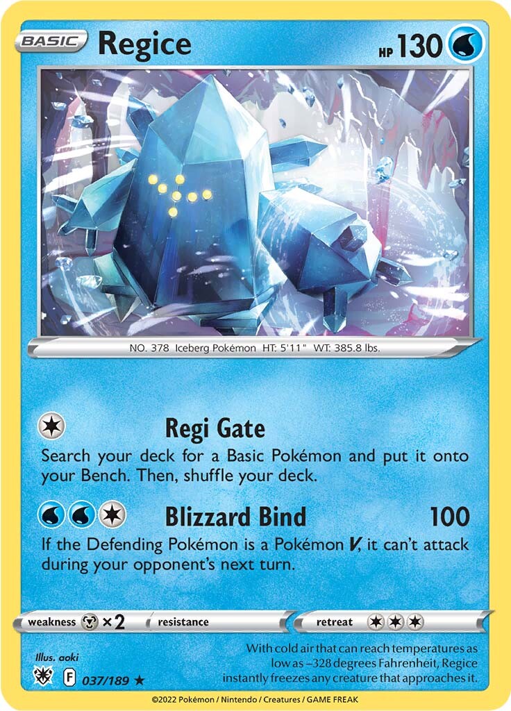 Regice (037/189) [Sword & Shield: Astral Radiance] | Infinity Cards & Collectibles
