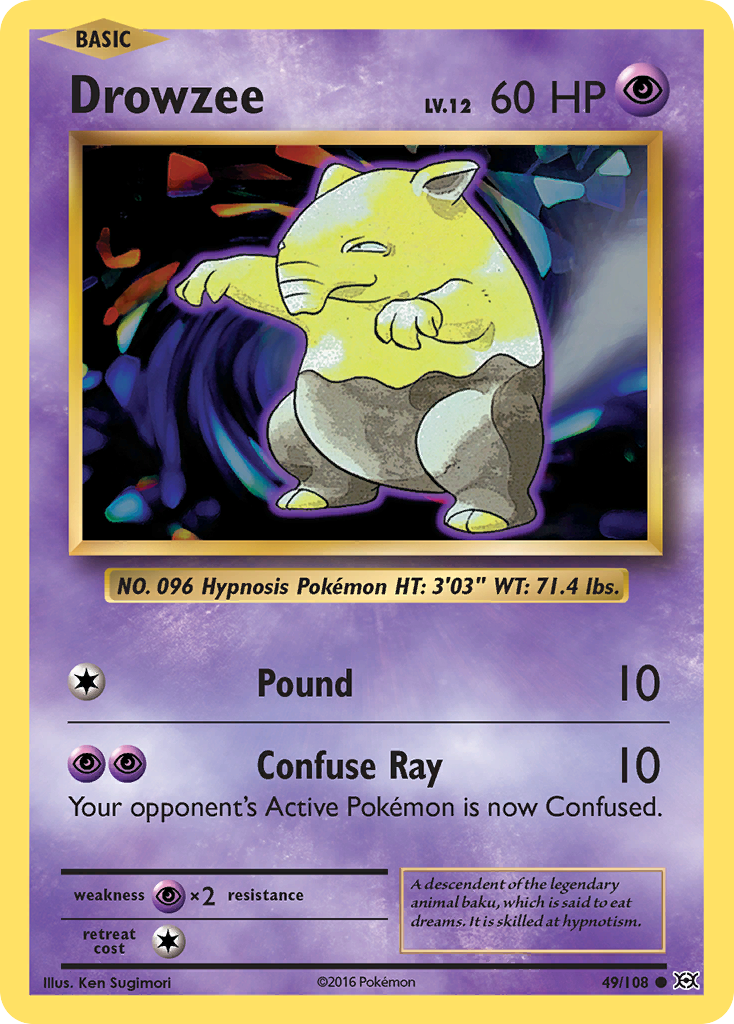 Drowzee (49/108) [XY: Evolutions] | Infinity Cards & Collectibles