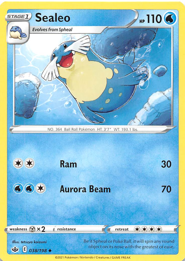 Sealeo (038/198) [Sword & Shield: Chilling Reign] | Infinity Cards & Collectibles