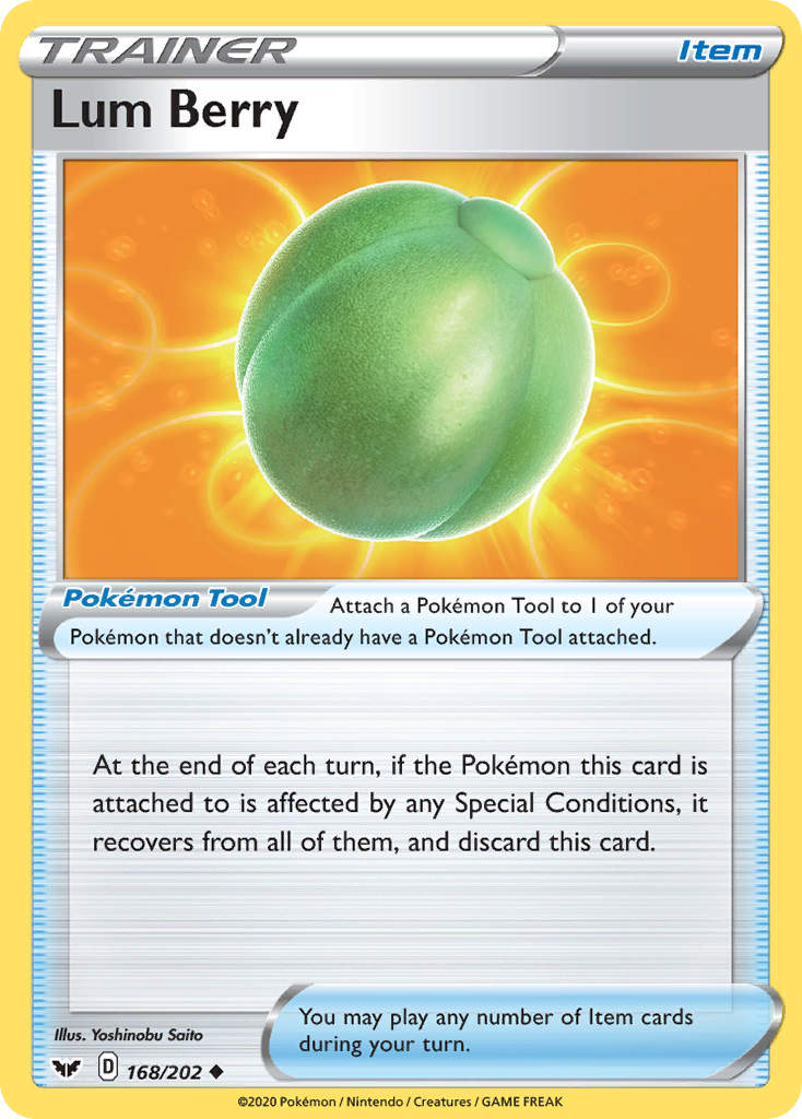 Lum Berry (168/202) [Sword & Shield: Base Set] | Infinity Cards & Collectibles
