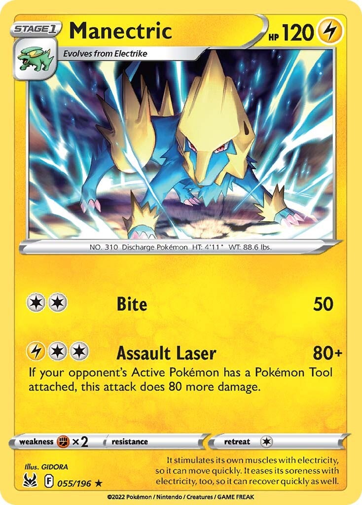 Manectric (055/196) [Sword & Shield: Lost Origin] | Infinity Cards & Collectibles