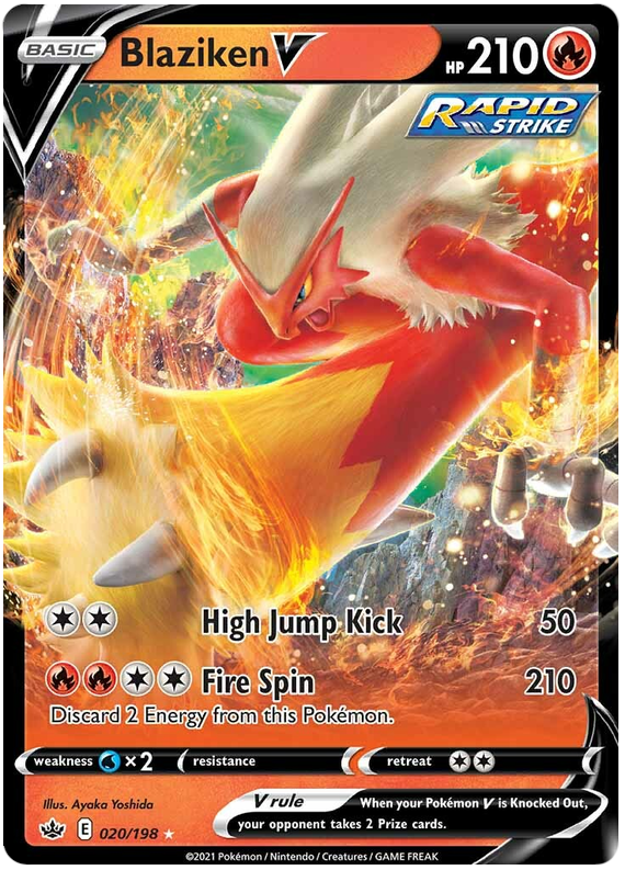 Blaziken V (020/198) [Sword & Shield: Chilling Reign] | Infinity Cards & Collectibles