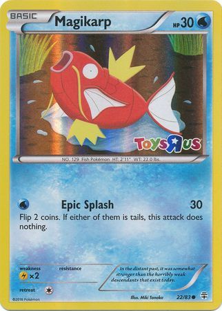 Magikarp (22/83) (Toys R Us Promo) [XY: Generations] | Infinity Cards & Collectibles