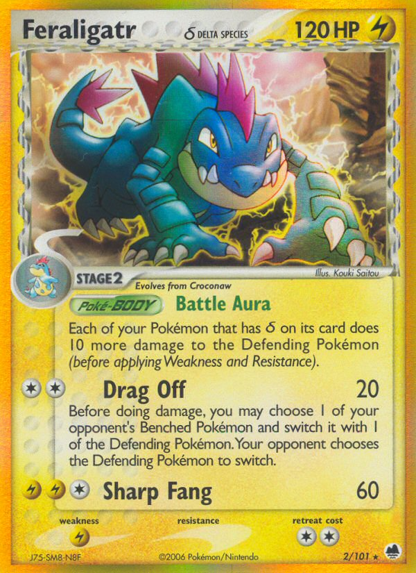 Feraligatr (2/101) (Delta Species) [EX: Dragon Frontiers] | Infinity Cards & Collectibles