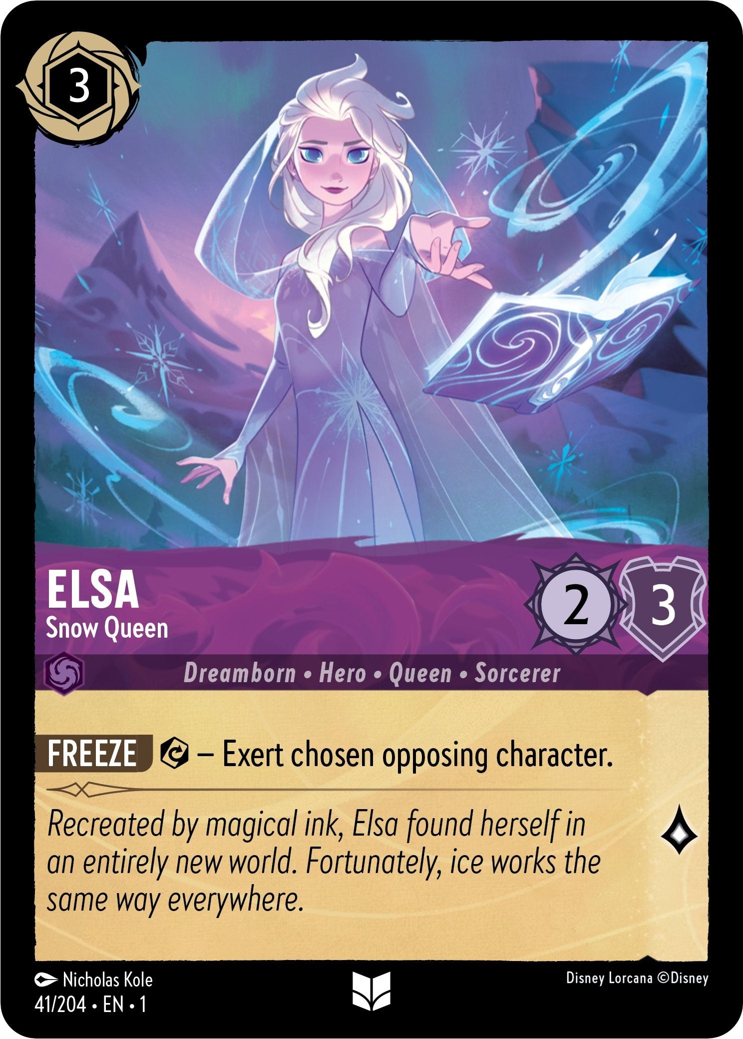 Elsa - Snow Queen (41/204) [The First Chapter] | Infinity Cards & Collectibles