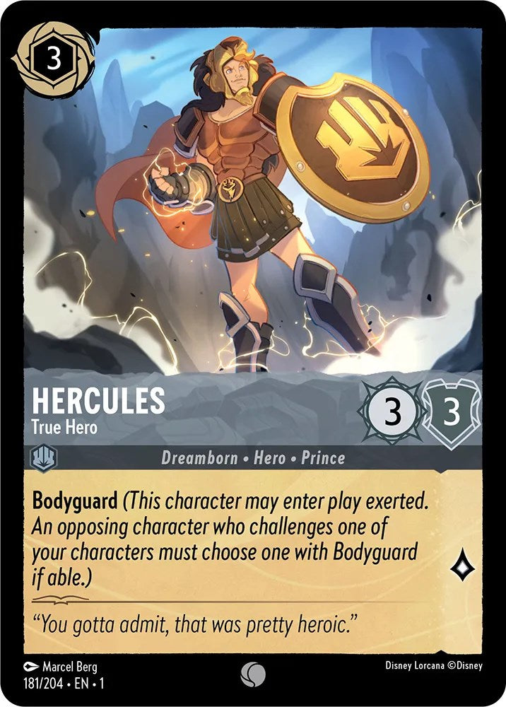 Hercules - True Hero (181/204) [The First Chapter] | Infinity Cards & Collectibles