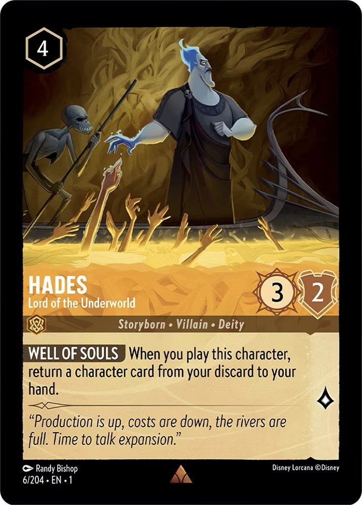 Hades - Lord of the Underworld (6/204) [The First Chapter] | Infinity Cards & Collectibles