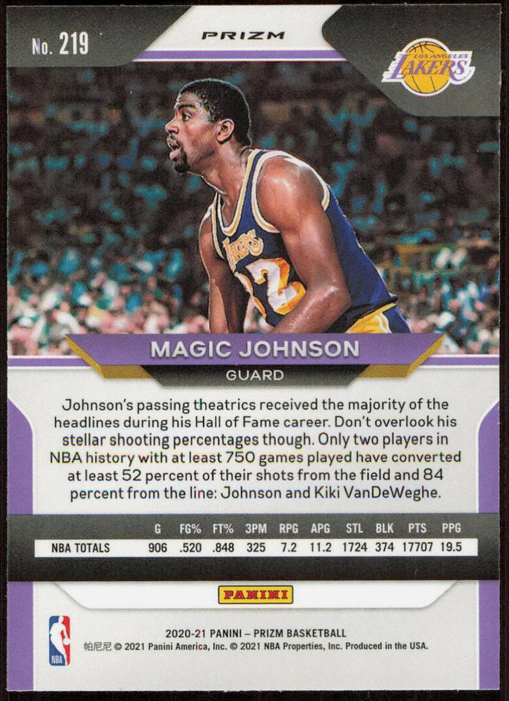 Magic Johnson #219 2020-21 Panini Prizm - Base