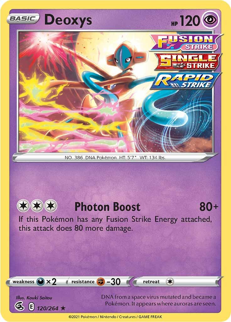 Deoxys (120/264) [Sword & Shield: Fusion Strike] | Infinity Cards & Collectibles