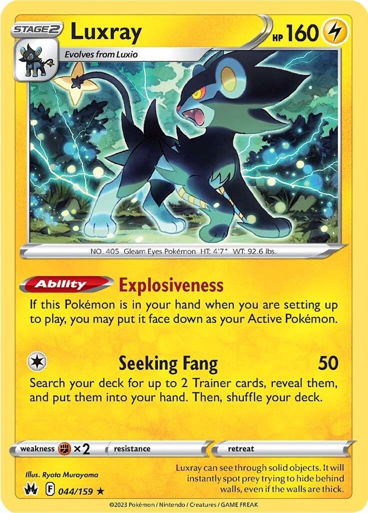 Luxray (044/159) (44) [Sword & Shield: Crown Zenith] | Infinity Cards & Collectibles