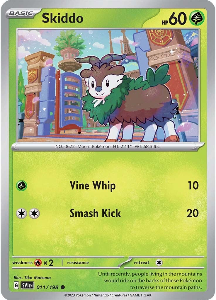 Skiddo (011/198) [Scarlet & Violet: Base Set] | Infinity Cards & Collectibles