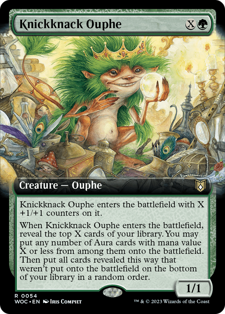 Knickknack Ouphe (Extended Art) [Wilds of Eldraine Commander] | Infinity Cards & Collectibles