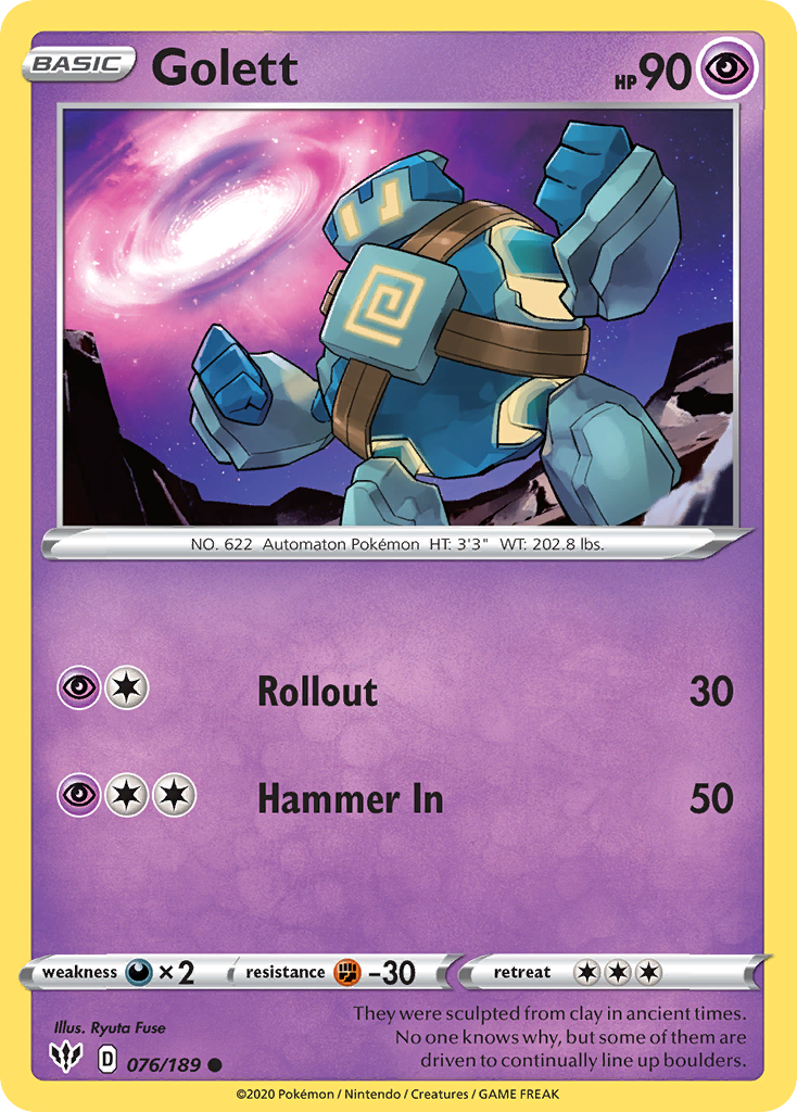 Golett (076/189) [Sword & Shield: Darkness Ablaze] | Infinity Cards & Collectibles