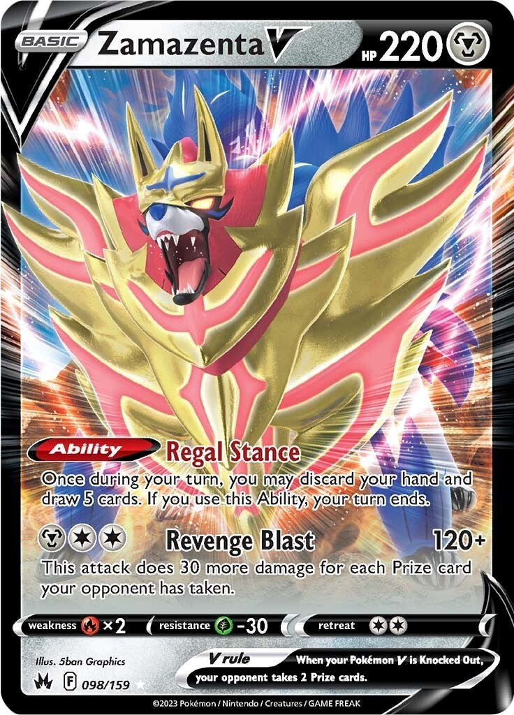 Zamazenta V (098/159) [Sword & Shield: Crown Zenith] | Infinity Cards & Collectibles
