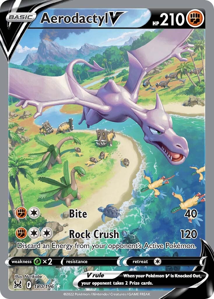 Aerodactyl V (180/196) [Sword & Shield: Lost Origin] | Infinity Cards & Collectibles