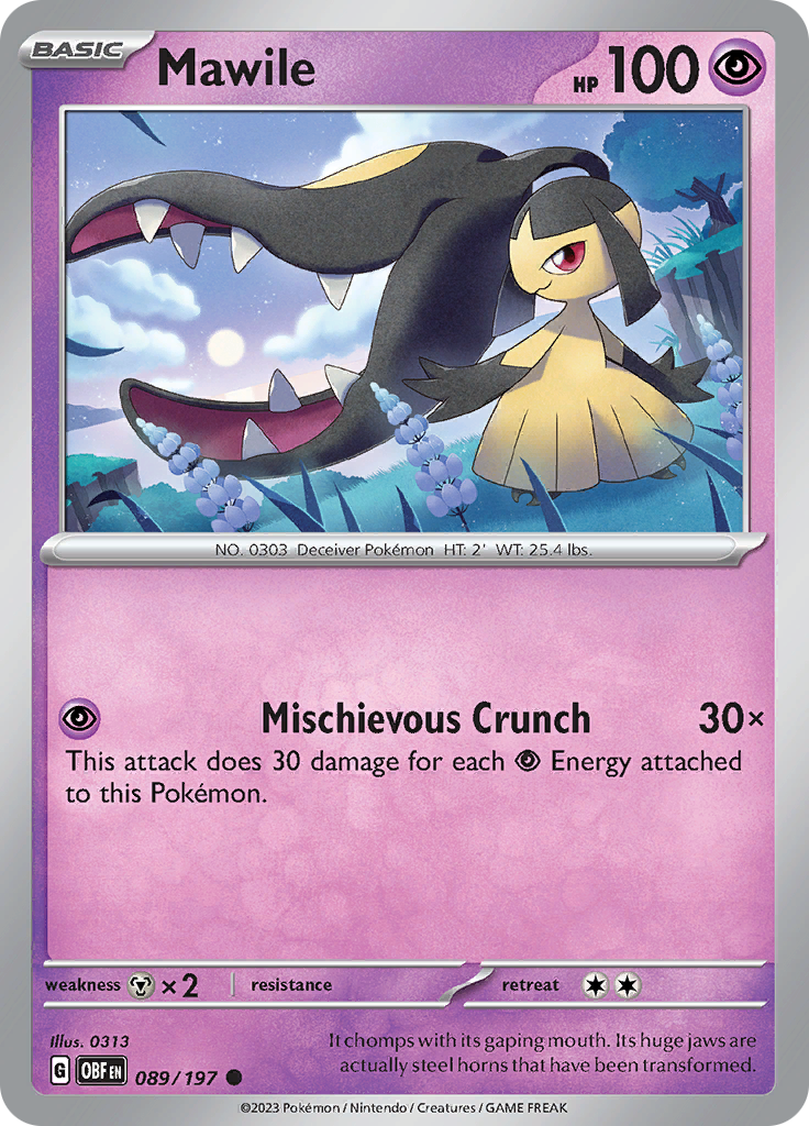 Mawile (089/197) [Scarlet & Violet: Obsidian Flames] | Infinity Cards & Collectibles