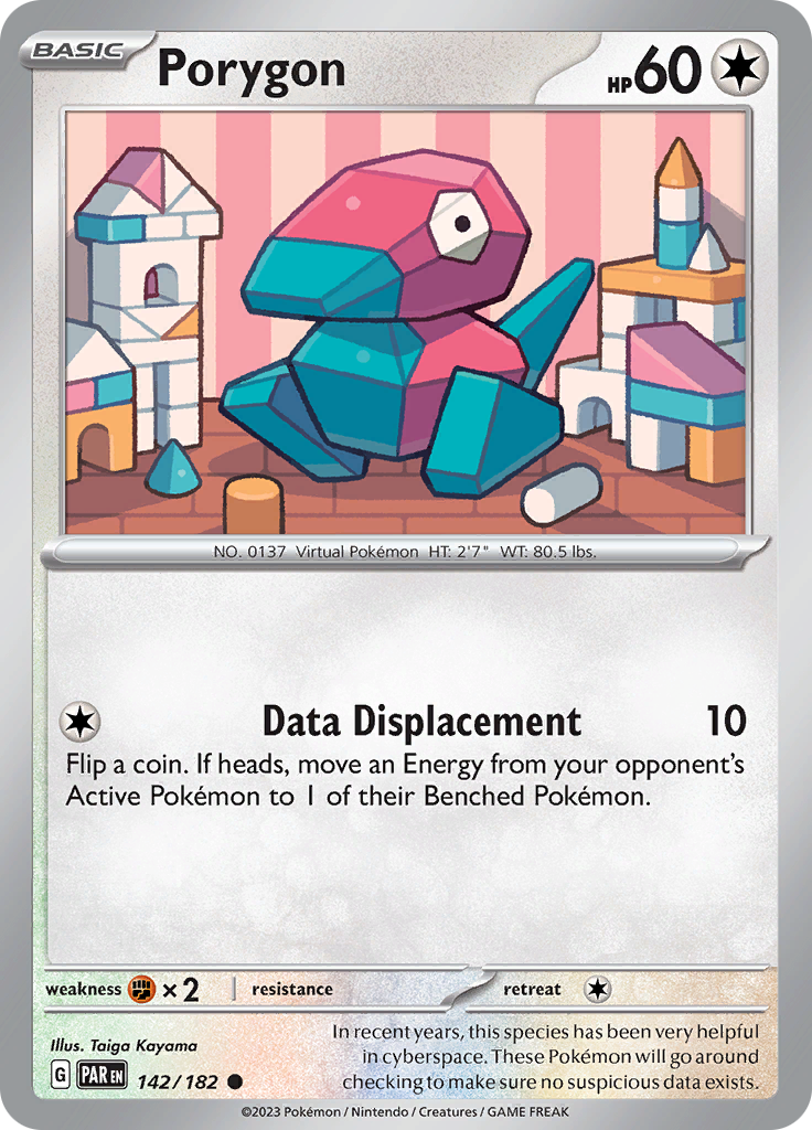 Porygon (142/182) [Scarlet & Violet: Paradox Rift] | Infinity Cards & Collectibles