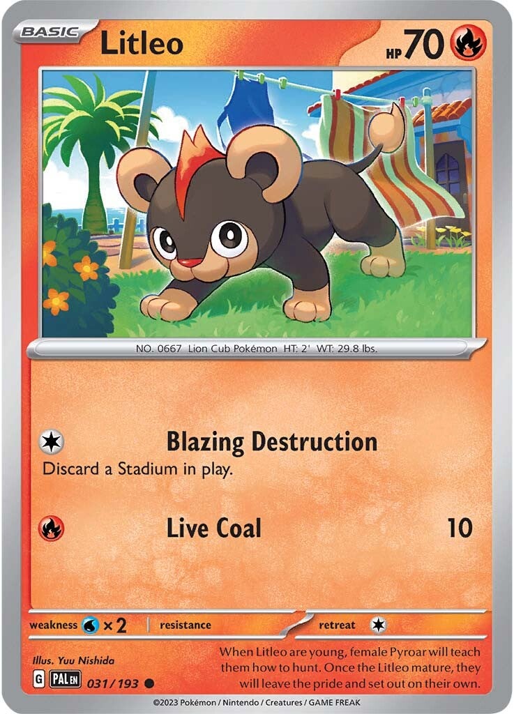 Litleo (031/193) [Scarlet & Violet: Paldea Evolved] | Infinity Cards & Collectibles