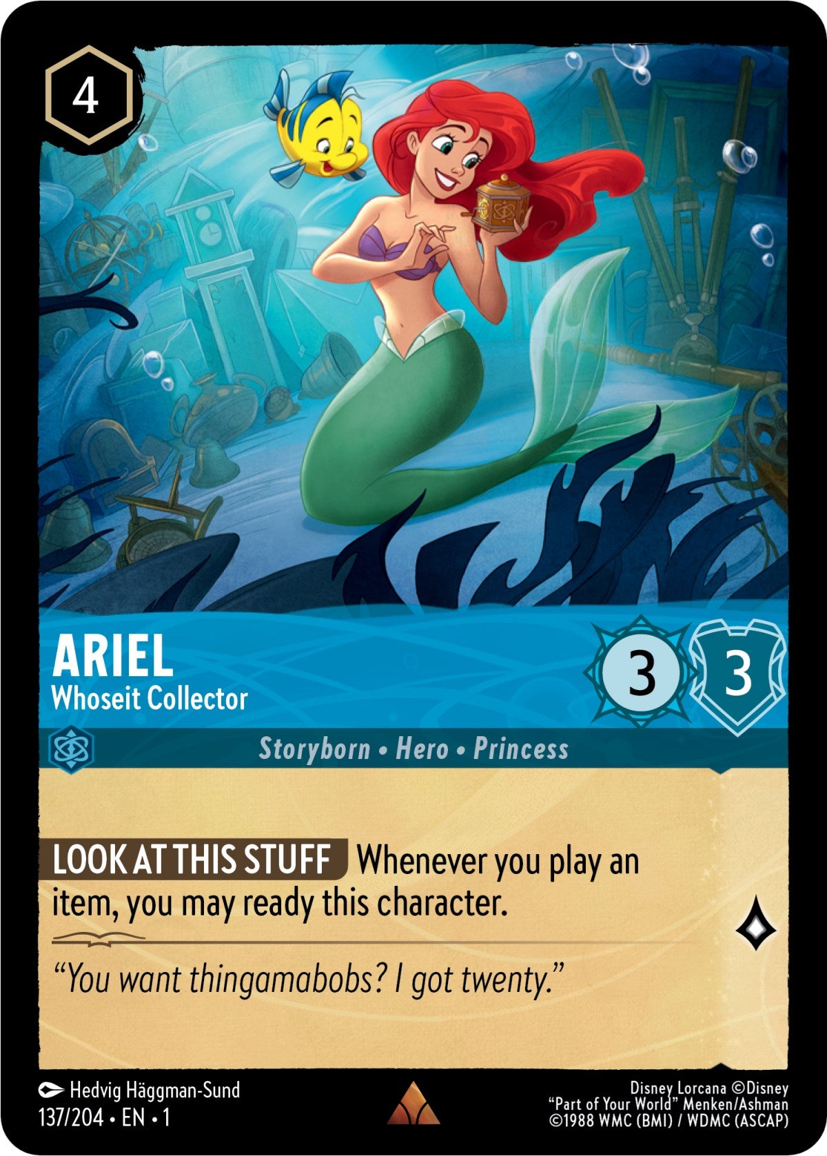 Ariel - Whoseit Collector (137/204) [The First Chapter] | Infinity Cards & Collectibles