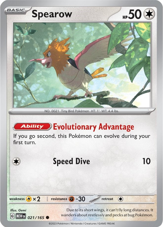 Spearow (021/165) [Scarlet & Violet 151] | Infinity Cards & Collectibles