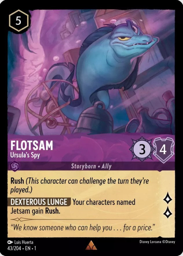 Flotsam - Ursula's Spy (43/204) [The First Chapter] | Infinity Cards & Collectibles