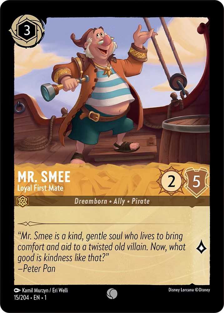 Mr. Smee - Loyal First Mate (15/204) [The First Chapter] | Infinity Cards & Collectibles