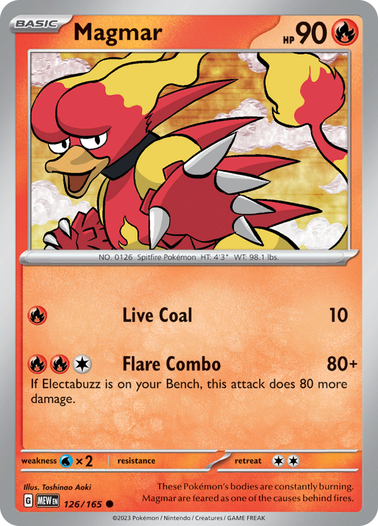 Magmar (126/165) [Scarlet & Violet 151] | Infinity Cards & Collectibles