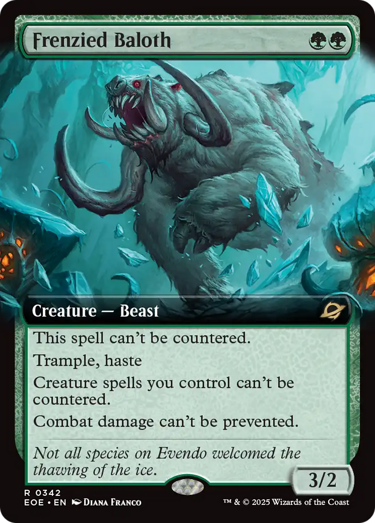 Frenzied Baloth (Extended Art) [Edge of Eternities] | Infinity Cards & Collectibles